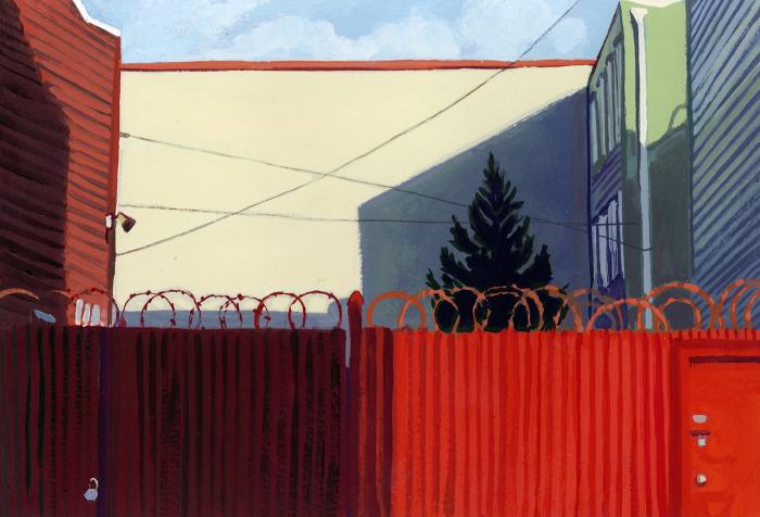 red fence