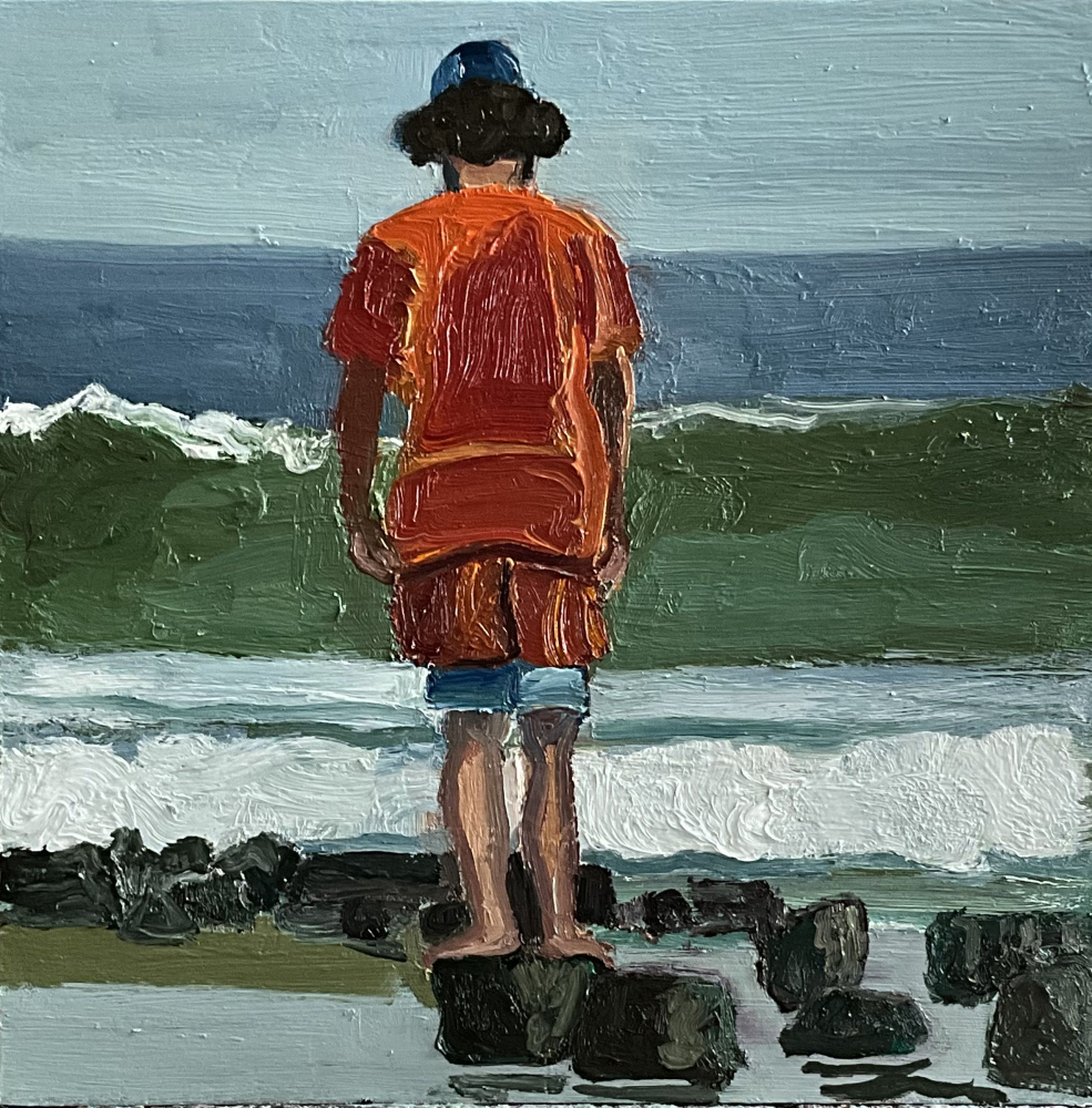 painting of beach