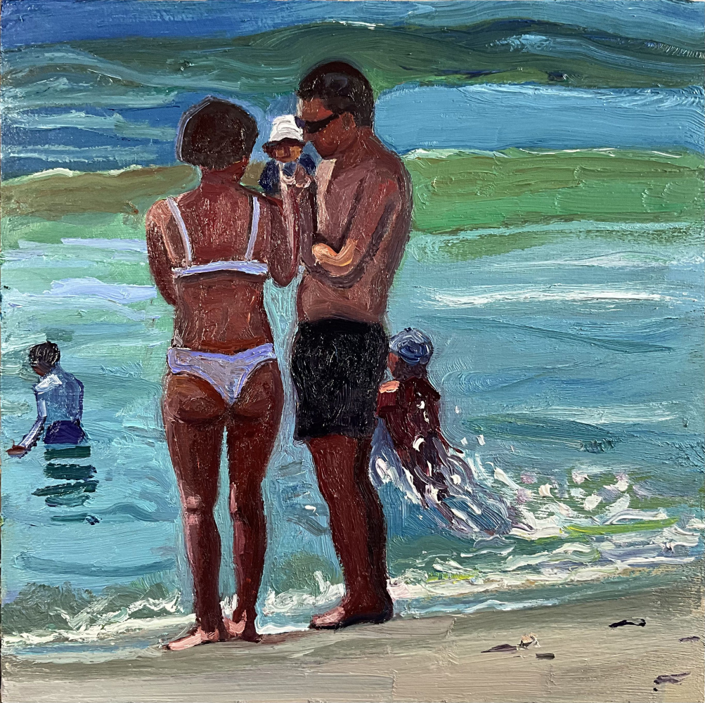 painting of beach