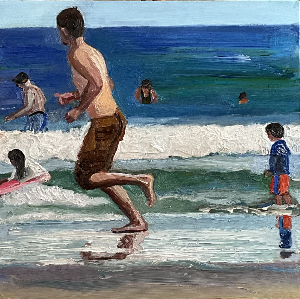 painting of beach