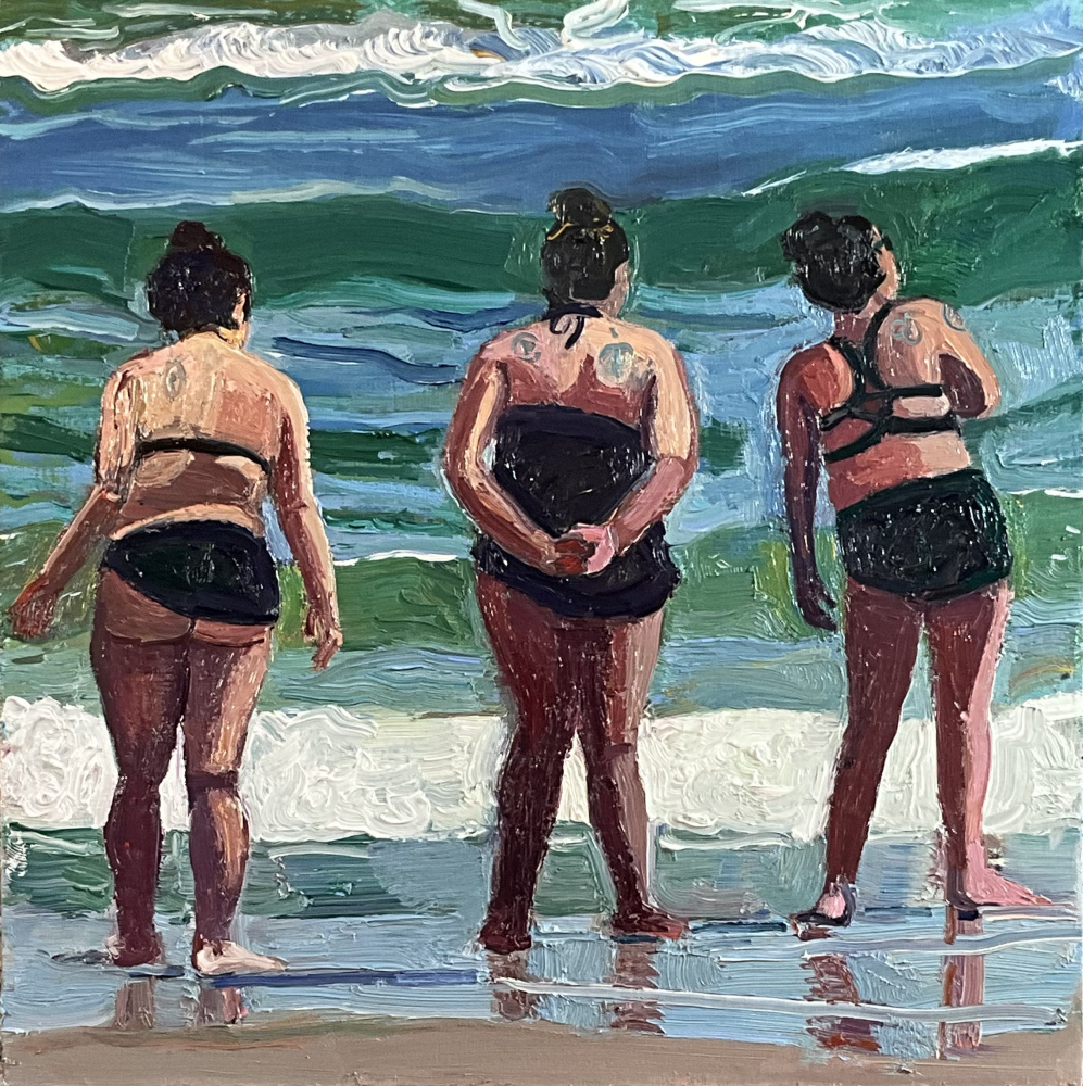 painting of beach