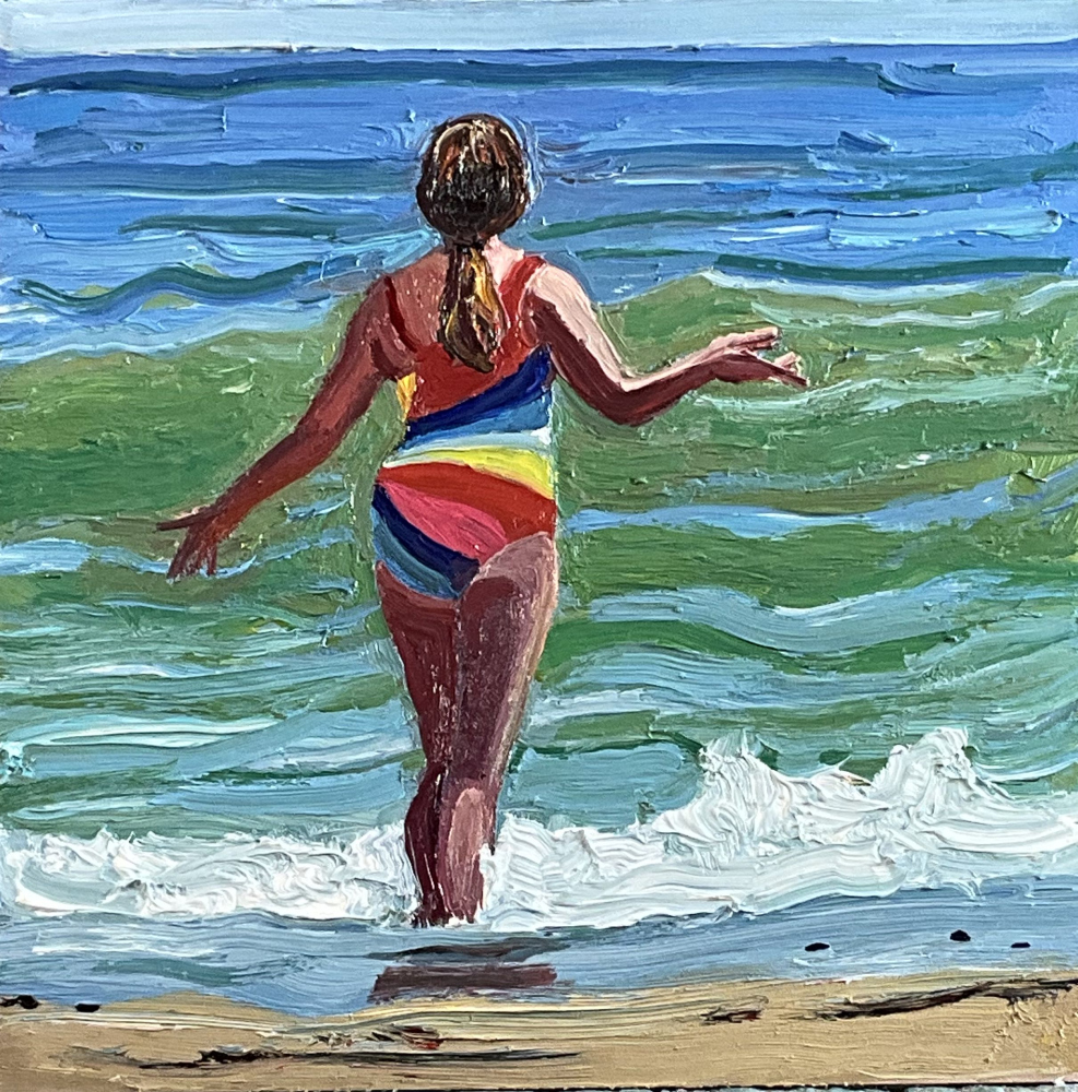 painting of beach