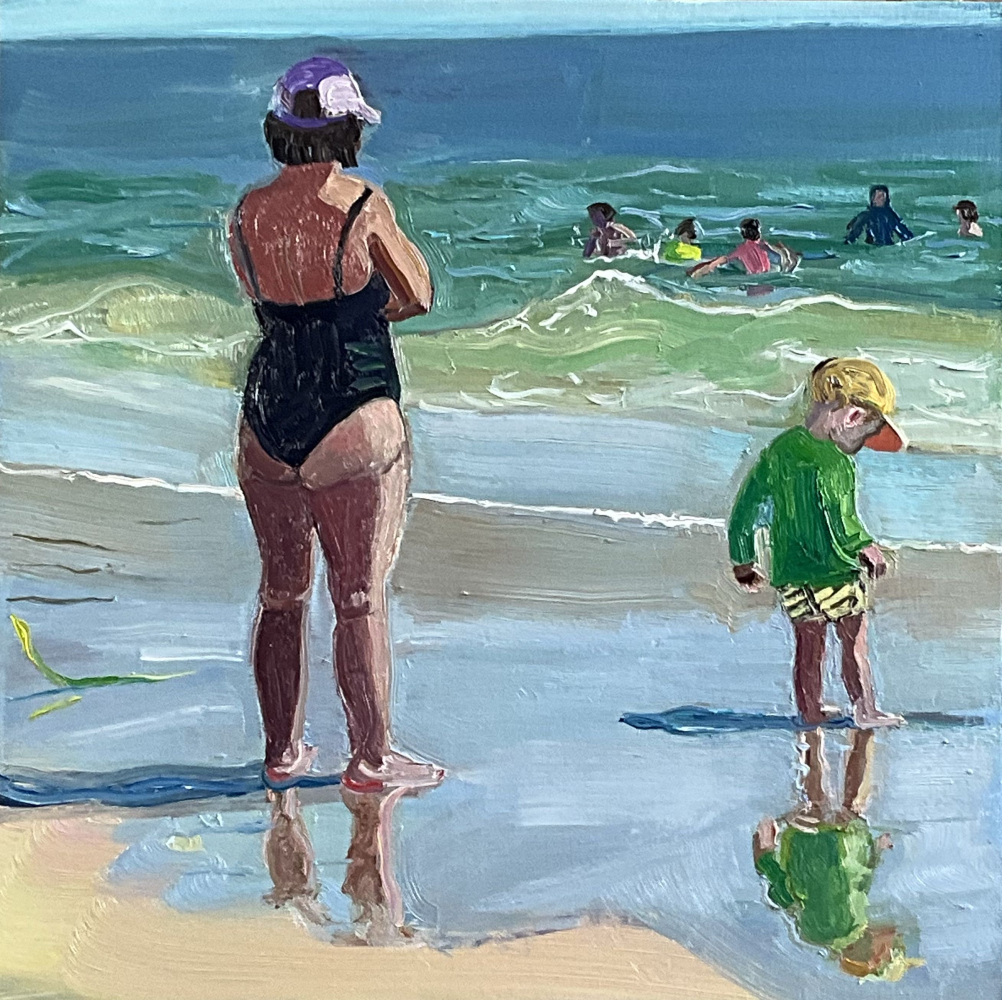 painting of beach